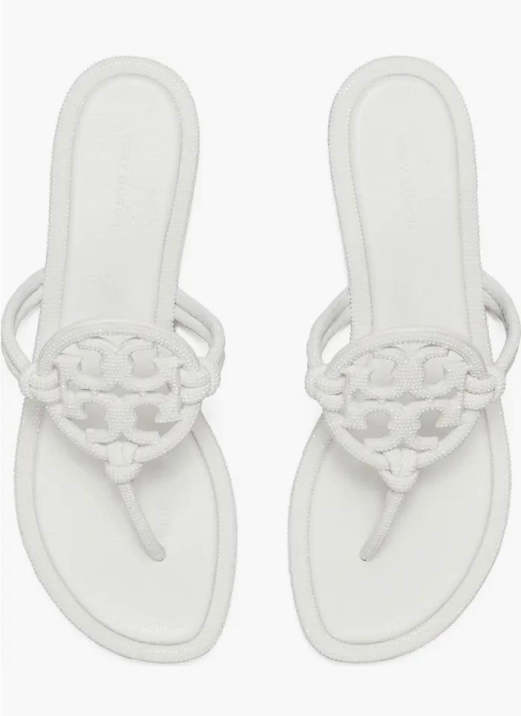 TB White Sandals