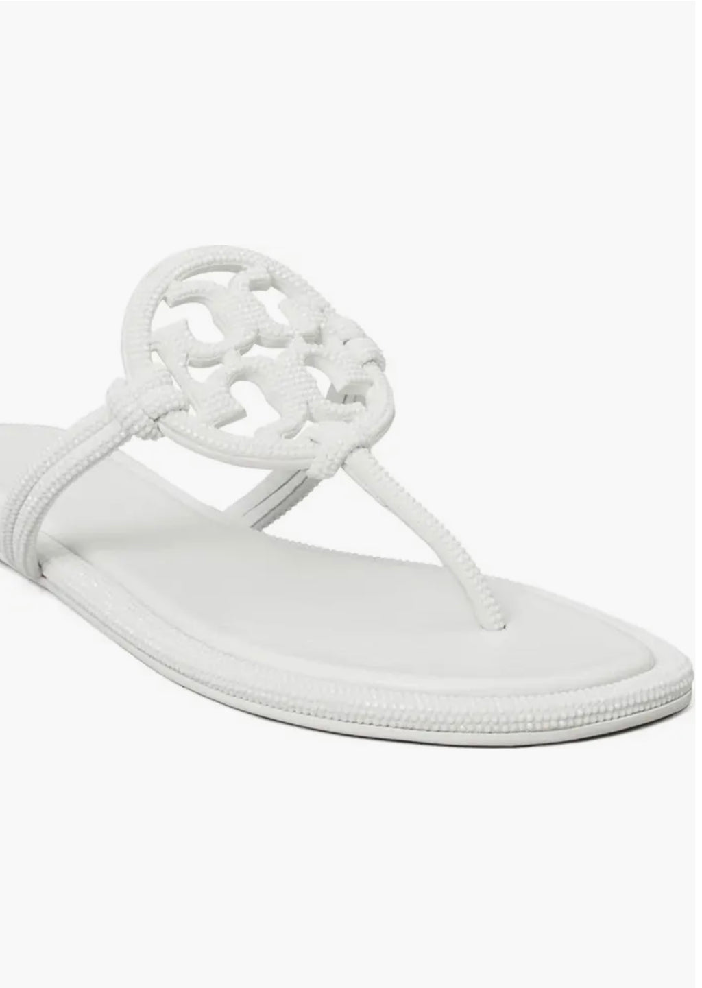 TB White Sandals