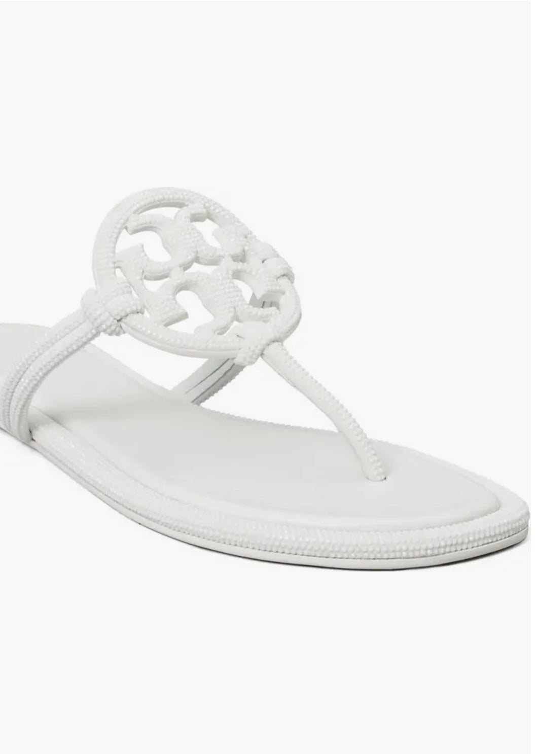 TB White Sandals