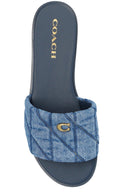 Coach Blue Denim Sandals